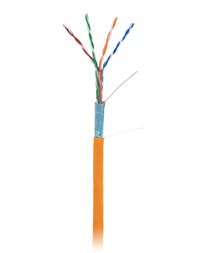 F/UTP 4pair, Cat5e, In, LSZH (EC-UF004-5E-LSZH-OR). Кабель «витая пара» (LAN) для структурированных систем связи. NETLAN в Бийске