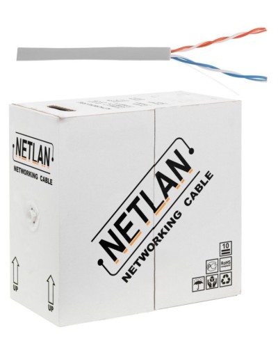 U/UTP 2pair, Cat5, In, PVC, CCA (CCA-UU002-5-PVC-GY) . Кабель «витая пара» (LAN) для структурированных систем связи. NETLAN в Бийске