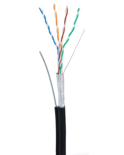 F/UTP 4pair, Cat5e, Out, Sw (EC-UF004-5E-PE-SW-BK). Кабель «витая пара» (LAN) для структурированных систем связи. NETLAN в Бийске