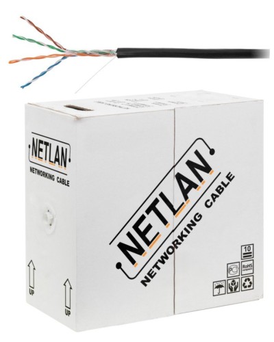 U/UTP 4pair, Cat5e, Out, PE, CCA (CCA-UU004-5E-PE-BK) . Кабель «витая пара» (LAN) для структурированных систем связи. NETLAN в Бийске
