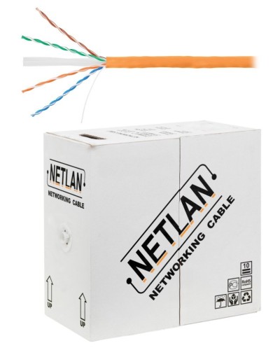 U/UTP 4pair, Cat6, Solid, In, LSZH (EC-UU004-6-LSZH-OR). Кабель «витая пара» (LAN) для структурированных систем связи. NETLAN в Бийске