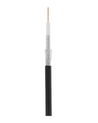 RG-6 CCS, Out, PE (EC-C2-32123B-BK-3). Кабель коаксиальный омедненный. NETLAN в Бийске