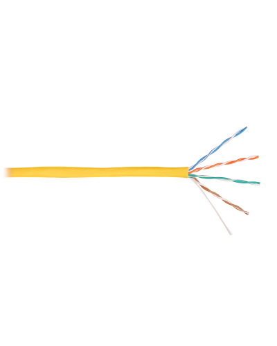 U/UTP 4pair, Cat5e, Solid, In, нг(А)-HF (NMC 9100C-YL). Кабель «витая пара» (LAN) для структурированных систем связи. NIKOMAX в Бийске