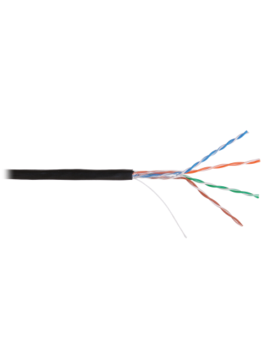 U/UTP 4pair, Cat5e, Solid, Out, PVC (NMC 4100B-BK). Кабель «витая пара» (LAN) для структурированных систем связи. NIKOMAX в Бийске
