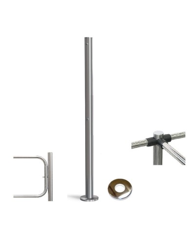 PERCo-BH02 2-16 с крышкой. Стойка с отверстием под стопорный механизм поворотной секции. PERCo в Бийске