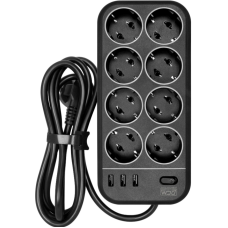 SP-08 USB03AB 1,8 M. Сетевой фильтр. POWERCOM