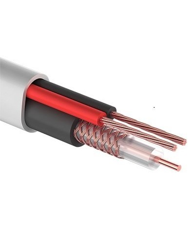 КВК-В-2+2x0,50 мм² (Cu/Cu) белый PROconnect (01-4213). Кабель комбинированный для систем видеонаблюдения. PROCONNECT в Бийске