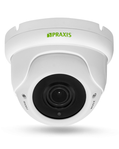 PP-7141IP 2.8-12 AUDIO. Видеокамера IP купольная. Praxis в Бийске
