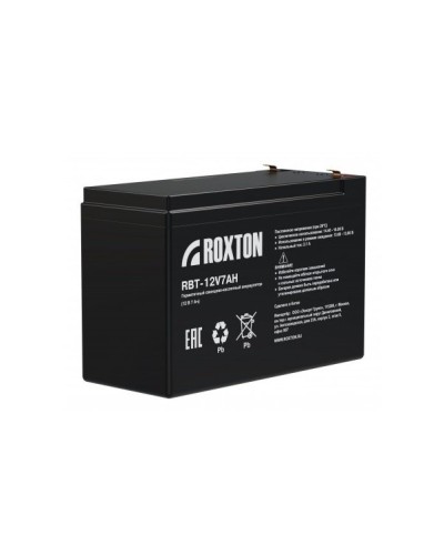 RBT-12V7AH. Аккумулятор герметичный свинцово-кислотный. ROXTON в Бийске