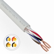 КПСВВнг(А)-LSLTx 2х2х0,75 REXANT (01-4876). Кабель для систем передачи данных пониженной пожароопасности c низким дымо- и газовыделением, с низкой токсичностью продуктов горения. Rexant