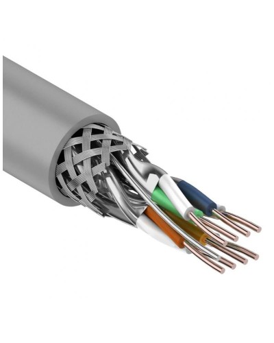 S/FTP, CAT 7, PVC, 4PR, 23AWG, INDOOR, SOLID, серый, 305 м, REXANT (01-0542). Кабель «витая пара» (LAN) для структурированных систем связи. Rexant в Бийске