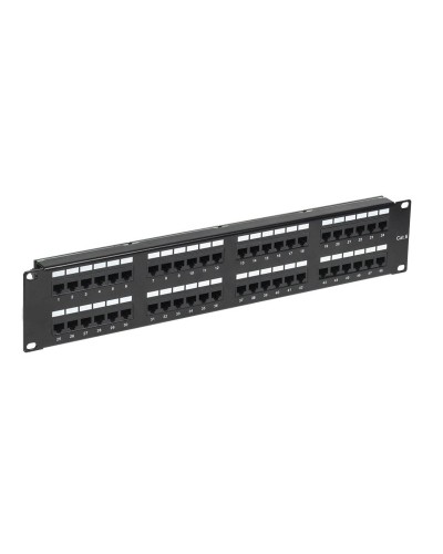 Панель коммутационная с кабельными органайзерами 19", 2U, 48 портов, RJ-45, CAT 6, UTP REXANT PRO (02-0232): Патч-панель 19" в Бийске