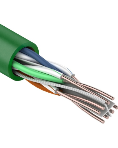 U/UTP, CAT 6, нг(А)-LSLTx, 4х2х0,575мм, 23AWG, INDOOR, SOLID, зеленый, 305м REXANT (01-0071). Кабель «витая пара» (LAN) для структурированных систем связи. Rexant в Бийске