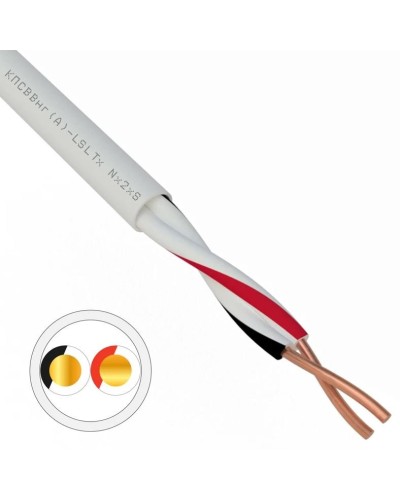 КПСВВнг(А)-LSLTx 1х2х0,75 REXANT (01-4871). Кабель для систем передачи данных пониженной пожароопасности c низким дымо- и газовыделением, с низкой токсичностью продуктов горения. Rexant в Бийске
