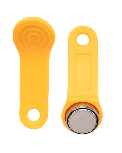 RW 1990 SLINEX (желтый). Ключ электронный Touch Memory с держателем. SLINEX в Бийске