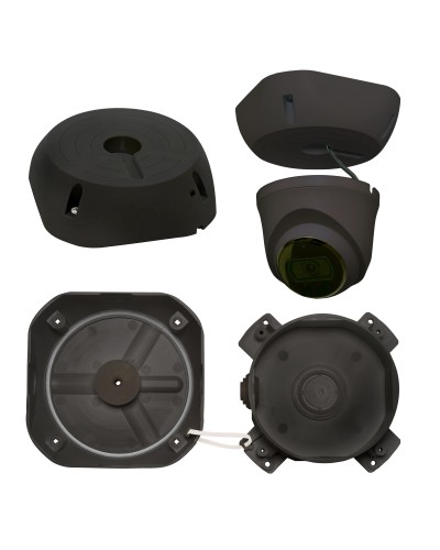 МК-4 PRO (цвет черный). Монтажная коробка для крепления уличных видеокамер. SLT в Бийске