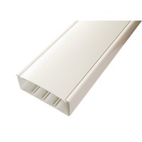 Короб с крышкой 130х50х2000мм, белый (130001S): Короб