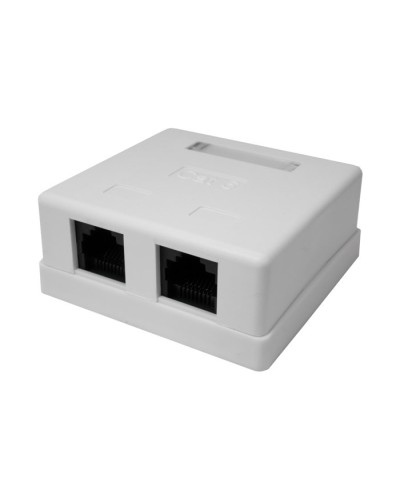 Розетка настенная RJ-45, 8P8C, Cat.6, 2 порта UTP (10-0310): Компьютерная розетка в Бийске
