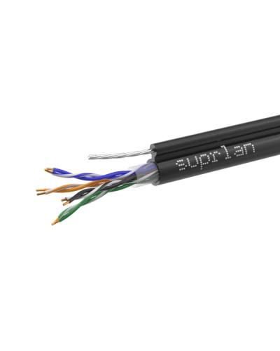 UTP Cat.5e 4x2x0,51 Cu PE Outdoor T-FG8 (трос) Premium (01-0308-1). Кабель «витая пара» (LAN) для структурированных систем связи. SUPRLAN в Бийске