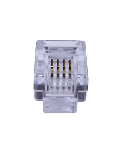 Коннекторы 4P4C (RJ-11) (100шт) (10-0229). Телефонный разъем 4P4C (RJ-11). SUPRLAN в Бийске