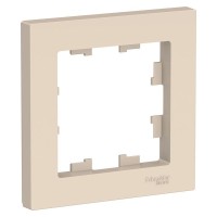 AtlasDesign рамка 1-местная, бежевый (ATN000201). Рамка. Systeme Electric