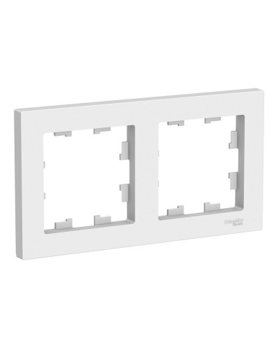 AtlasDesign рамка 2-местная универсальная, белый (ATN000102). Рамка. Systeme Electric в Бийске