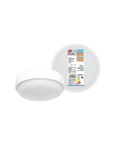 ДПП 3901 8Вт 6500К IP65 белый круг (SQ0366-0148). Светодиодный светильник LED. TDM ЕLECTRIC в Бийске