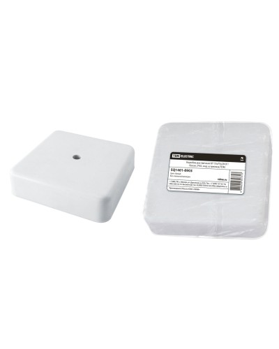 Коробка КР 75х75х20 ОП белая, IP40 (SQ1401-0903). Распаячная коробка. TDM ЕLECTRIC в Бийске
