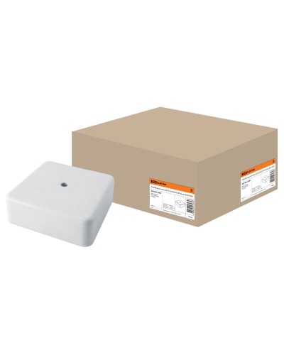Коробка КР 50х50х20 ОП белая, IP40 (SQ1401-0201). Распаячная коробка. TDM ЕLECTRIC в Бийске