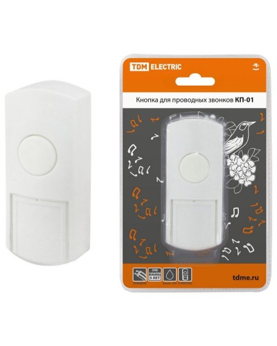 КП-01 (SQ1901-0019). Кнопка для проводных звонков. TDM ЕLECTRIC в Бийске