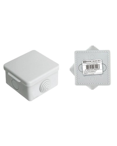 Коробка ОП 65х65х50мм, крышка, IP54, 4вх (SQ1401-0511). Распаячная коробка. TDM ЕLECTRIC в Бийске