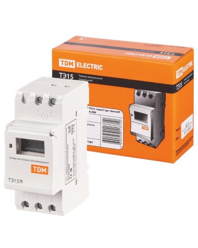 ТЭ15М-1мин/7дн-32on/off-30А-DIN TDM (SQ1503-0037). Таймер электронный. TDM ЕLECTRIC в Бийске