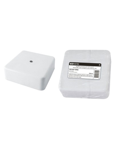 Коробка КР 75х75х28 ОП белая, IP40, с клеммной колодкой (SQ1401-0906). Распаячная коробка. TDM ЕLECTRIC в Бийске