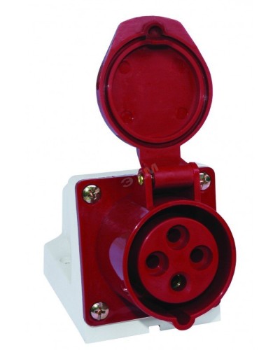 Розетка 124 стационарная 3Р+РЕ 32А 380В IP44 (SQ0602-0005). Розетка. TDM ЕLECTRIC в Бийске