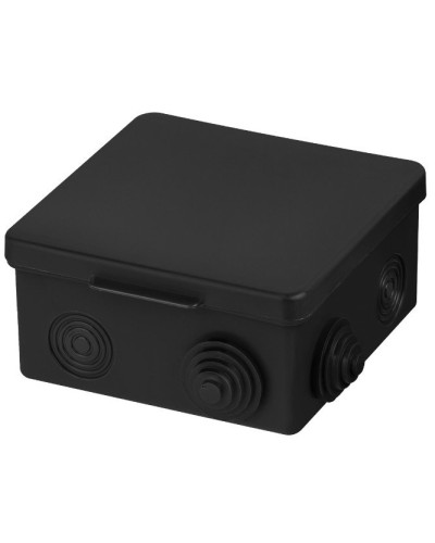 Распаячная коробка ОП 100х100х55мм, крышка, IP54, 8вх., черная TDM (SQ1401-0913). Распаячная коробка ОП. TDM ЕLECTRIC в Бийске