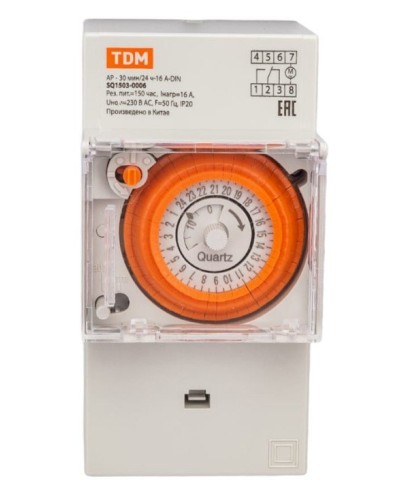 АР-30мин/24ч-16А-DIN (3 модуля) TDM (SQ1503-0006). Аналоговое суточное реле. TDM ЕLECTRIC в Бийске