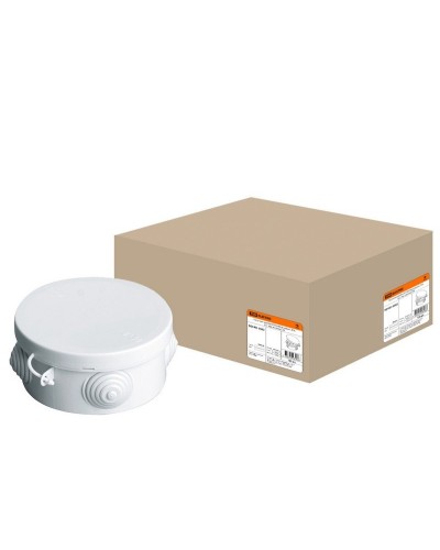 Коробка ОП D85х40мм, крышка, IP54, 4вх. (SQ1401-0502). Распаячная коробка. TDM ЕLECTRIC в Бийске