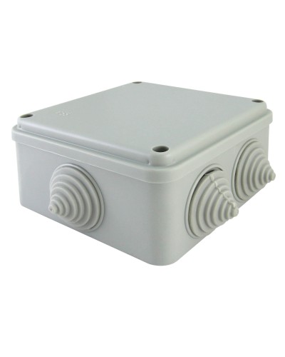 Коробка ОП 100х100х50мм, крышка на винтах, IP55, 6 вх. (SQ1401-1234). Распаячная коробка. TDM ЕLECTRIC в Бийске