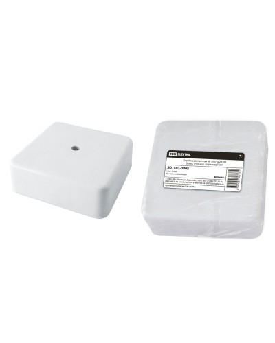 Коробка КР 75х75х28 ОП белая, IP40 (SQ1401-0905). Распаячная коробка. TDM ЕLECTRIC в Бийске