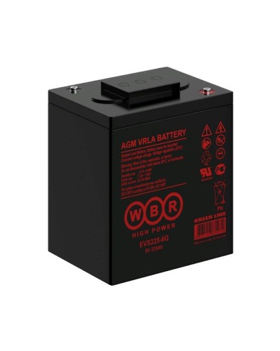 WBR EVX225-6G. Аккумулятор герметичный свинцово-кислотный. WBR в Бийске