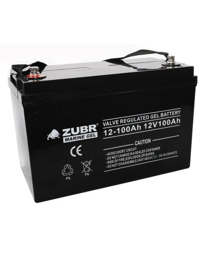 ZUBR MARINE GEL NPG 12-100 (12V, 100Ah). Аккумулятор герметичный свинцово-кислотный. ZUBR в Бийске