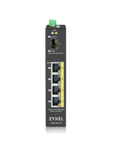 RGS100-5P-ZZ0101F. Промышленный PoE+ коммутатор. ZYXEL в Бийске