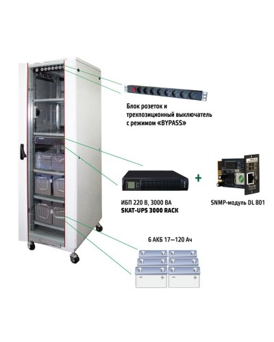 SKAT UPS 3000 SNMP (467). Комплекс бесперебойного питания. Бастион в Бийске