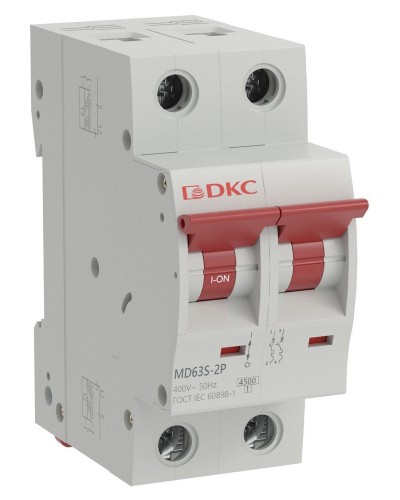 YON max MD63S 2P 20А 4,5кА C (MD63S-2PC20). Автоматический выключатель. ДКС в Бийске