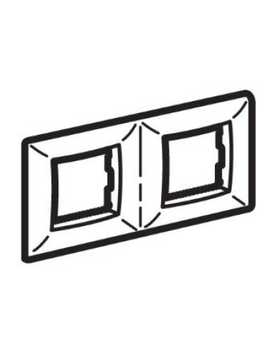 Рамка на 2+2 модуля (двухместная), слоновая кость (75012O): Рамка двухместная, Brava в Бийске