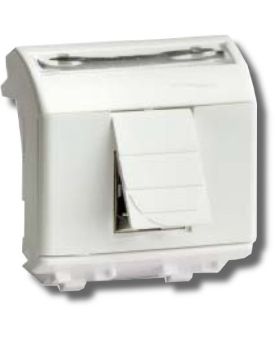 Розетка RJ-45 Brava 2 модуля белая (76450B): Розетка компьютерная с двумя разъёмами в Бийске
