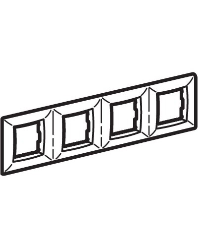 Рамка на 2+2+2+2 модуля (четырехместная), сл. кость (75014O): Рамка четырехместная, Brava в Бийске