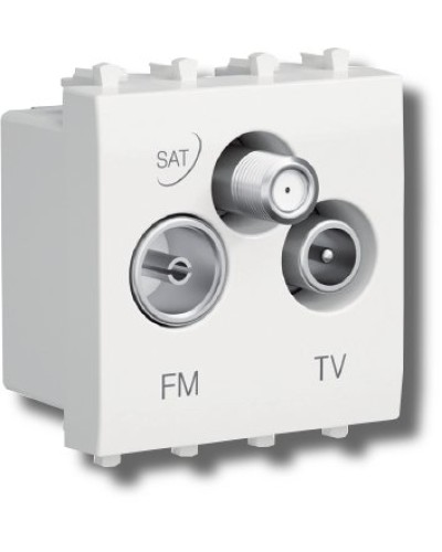 Розетка TV-FM-SAT Avanti 1 модуль белое облако (4400532): Розетка TV-FM-SAT в Бийске