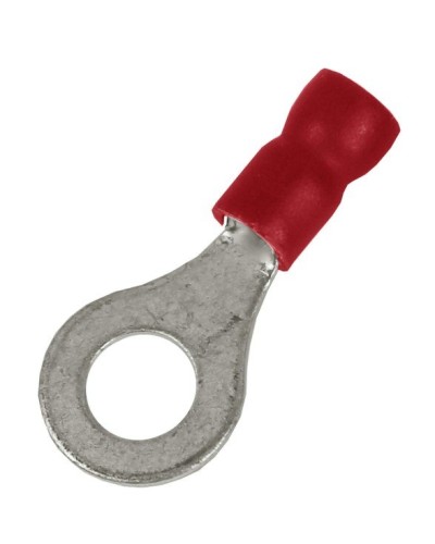 Наконечник НКИ 0,25-1,5 М4 (D4,3мм) с отверстием под винт (100 шт) (2A4P-EE-PVC). Наконечник с отверстием под винт и изолированным фланцем ПВХ. ДКС в Бийске