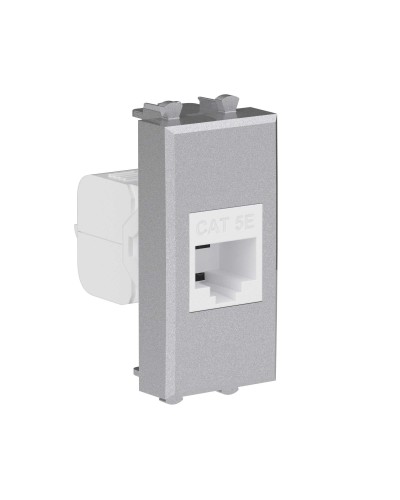 Розетка RJ-45, кат.5E, Avanti, 1 модуль, закаленная сталь (4404661): Розетка компьютерная модульная в Бийске